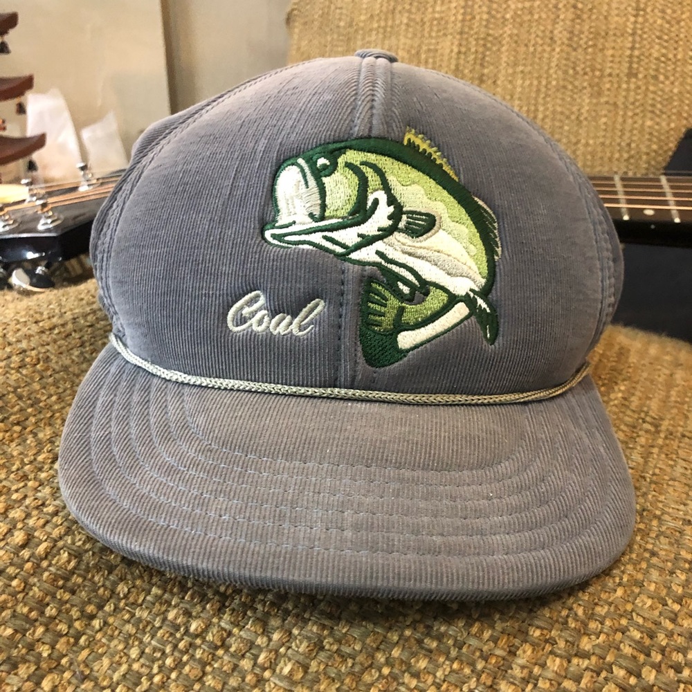 Coal Corduroy Bass Fish SnapBack